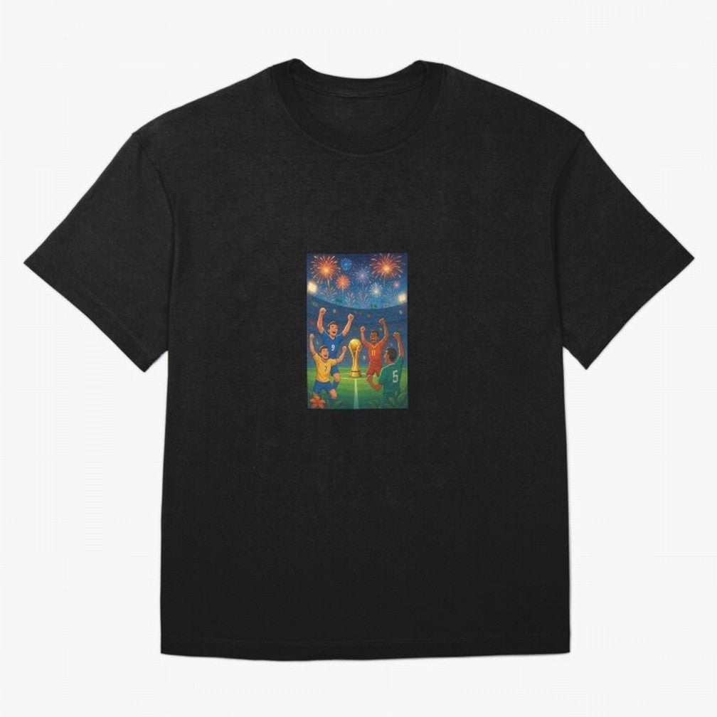 World Cup Oversized T-Shirt Remember Iconic Moments from the FIFA World Cup 2026 Group Stage Journey through Cristiano Ronaldo, Haaland and CR7 Highlights, Brazil Pride, Classic Soccer Heritage, Championship Pressure, Fan Loyalty and International