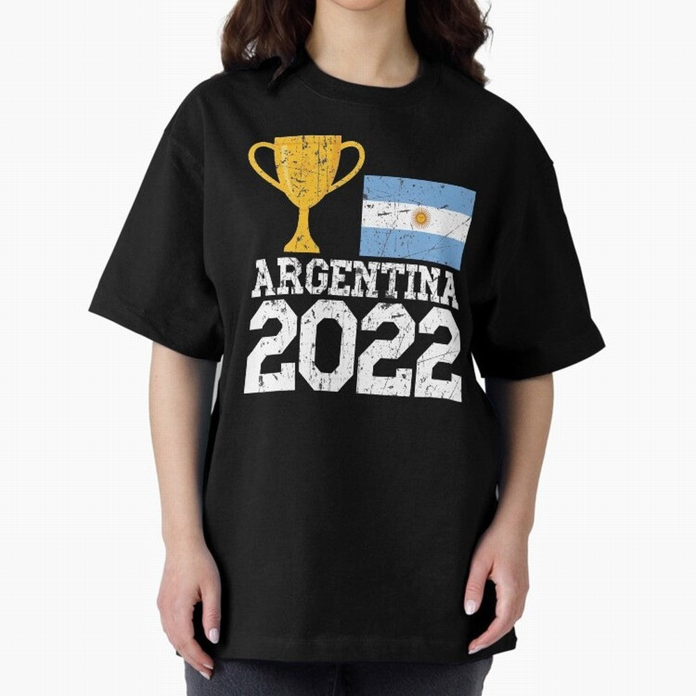 Argentina World Cup Soccer Football 2022, Argentina Soccer Jersey Argentinian Football, Argentina, Argentinian, Qatar World Cup 2022 Oversized T-Shirt Bring Match Day Fire to Global Football Passion for FIFA World Cup 2026 USA Canada Mexico,