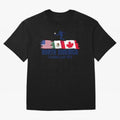 2026 North America Soccer World Tour - USA Mexico Canada Oversized T-Shirt Represent Football Lovers during FIFA World Cup 2026 USA Canada Mexico for Fans of CR7 and Argentina, Bringing Goal Celebration Energy, Supporter Heritage, Football Icons