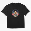 World Cup 2026 Host Nations Crest Oversized T-Shirt Bring Trophy Dreams to the FIFA World Cup 2026 Group Stage Journey through Mbappe and Neymar Highlights, Portugal, Spain and Germany Pride, Classic Soccer Heritage, Championship Pressure, Fan