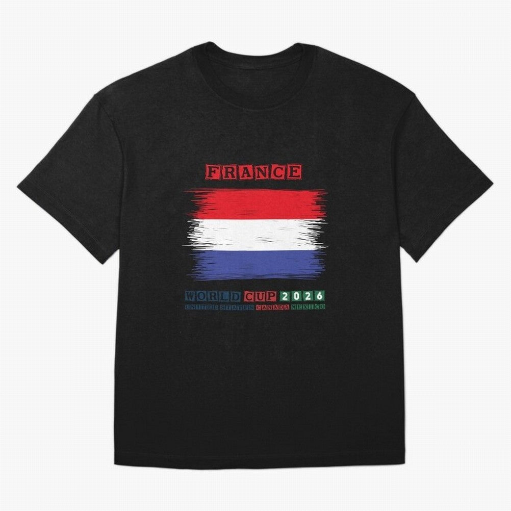 FRANCE WORLD CUP 2026 Oversized T-Shirt Stand Out with Spirit from FIFA World Cup 2026 USA Canada Mexico Spirit, Celebrating Netherlands, Mbappe and Neymar, Sports Nostalgia, International Competition, Famous Players and Unforgettable Victories;