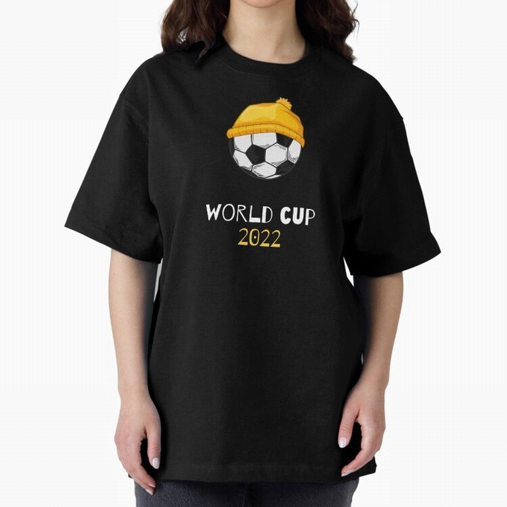 World Cup 2022 Qatar Oversized T-Shirt Fuel the Hype around Global Football Passion for FIFA World Cup 2026 USA Canada Mexico, Filled with Haaland and Mbappe, Brazil, Portugal and Argentina, Sports Nostalgia, International Competition, Famous