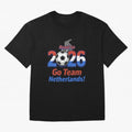 Road to 2026 Netherlands Football - Go Team Holland Soccer Oversized T-Shirt Celebrate Every Goal in the FIFA World Cup 2026 Group Stage Journey through Neymar Highlights, Argentina, France and Brazil Pride, Match Day Excitement, Supporter Culture,