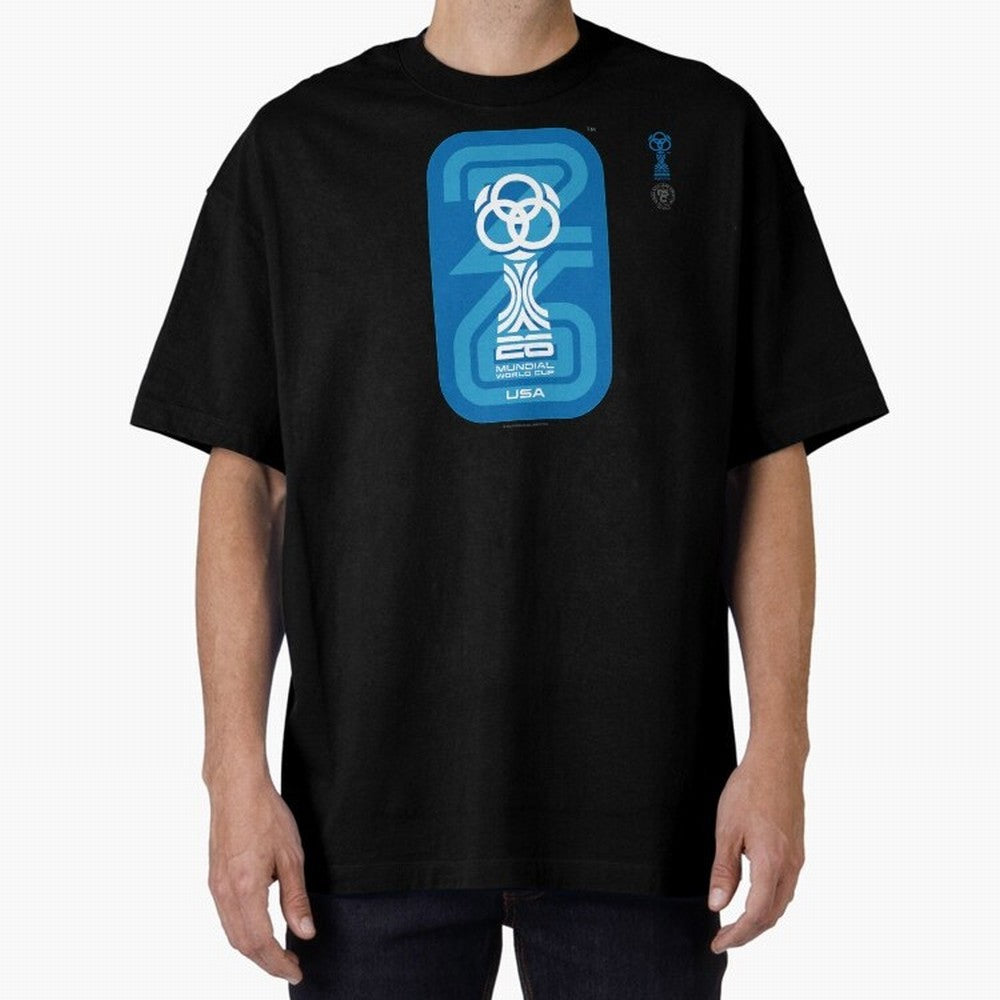 Mundial 26 USA Fan Trophy ¨C Retro Soccer World Cup Inspired Graphic ¨C Modern Football Art Design Oversized T-Shirt Celebrate the Biggest Stage of the FIFA World Cup 2026 Journey through Mbappe and Neymar Highlights, Germany Pride, Worldwide Fan
