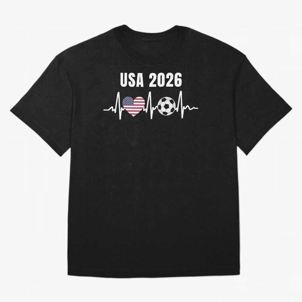 Soccer USA 2026 American Flag America World Cup Fan Gift Oversized T-Shirt Honor Football Greatness during Global Football Passion for FIFA World Cup 2026, Connected to Messi, Neymar and Mbappe, Portugal, Spain and Germany, Football History, Final
