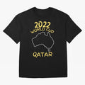 Socceroos World Cup 2022 Qatar Oversized T-Shirt Celebrate Soccer Greatness during Match Day Hype around FIFA World Cup 2026 USA Canada Mexico, Messi and Cristiano Ronaldo, Argentina, France and Brazil, Championship Spirit, Famous Goals, Roaring