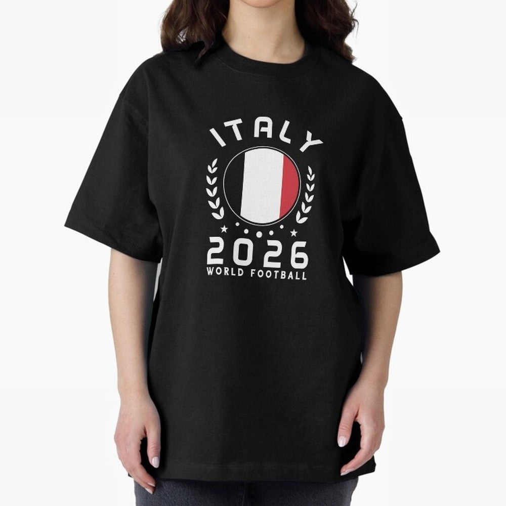 World Cup 2026 Italy Football Fan Italian Supporter T-Shirt_88563599 Oversized T-Shirt Celebrate Football Dreams Across FIFA World Cup 2026 USA Canada Mexico Spirit, Built around Spain, CR7, Stadium Memories, Football Loyalty, International Chants