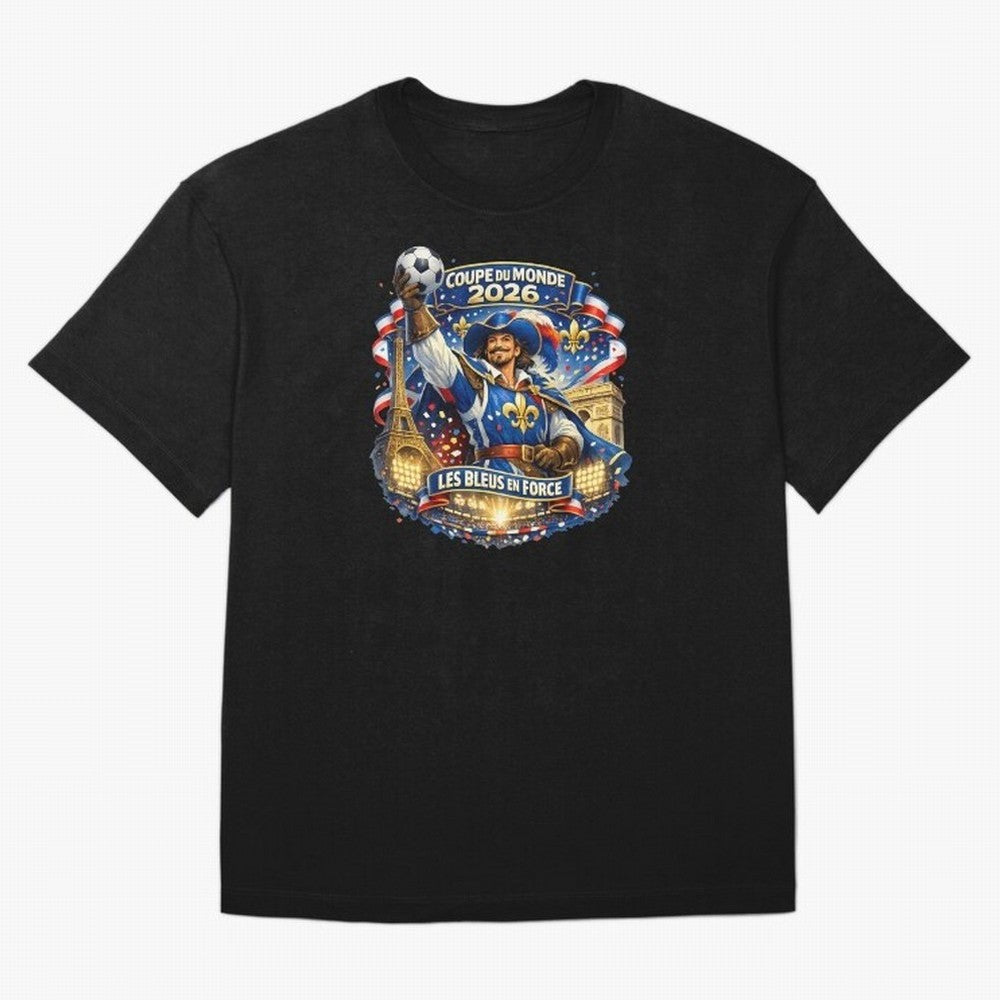 France World Cup 2026 Supporter Oversized T-Shirt Carry the Dream of FIFA World Cup 2026 USA Canada Mexico Spirit, Highlighting England, France and Netherlands, Messi and Cristiano Ronaldo, Football Passion, Legendary Performances, Festival Vibes