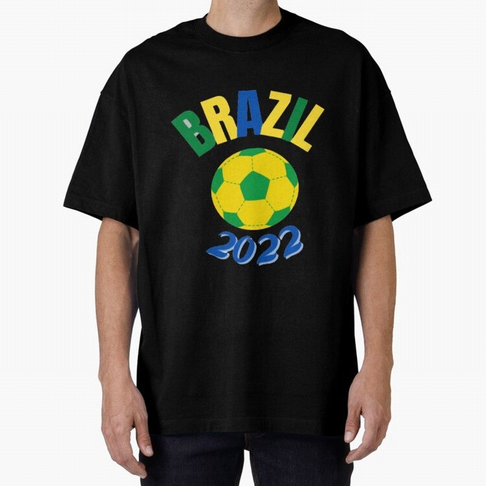 Brazil FIFA world cup 2022 T shirt Oversized T-Shirt Bring a Champion Mindset to FIFA World Cup 2026 Group Stage Spirit, Connected to Portugal, Neymar, Tournament Hype, Historic Matchups, Family Viewing Parties and Global Sports Pride; Made for