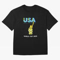 USA World Cup 2022 Oversized T-Shirt Honor the FIFA World Cup 2026 Journey through Haaland Highlights, England, France and Netherlands Pride, Football Passion, Legendary Performances, Festival Vibes and Supporter Community; Ideal for Passionate