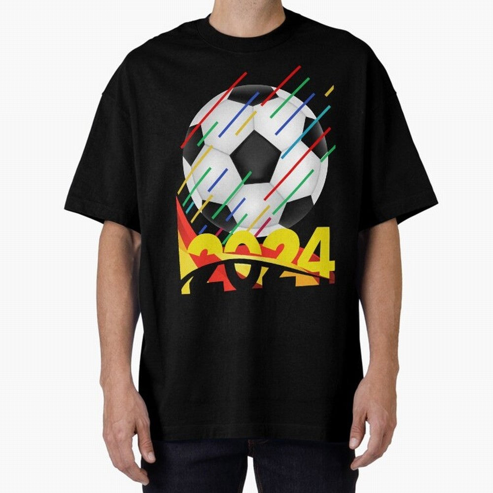 FOOTBALL 2024 Oversized T-Shirt Show Your Stadium Side during Match Day Hype around FIFA World Cup 2026 Group Stage, Neymar, Brazil, Global Supporter Spirit, Legendary Goals, National Colors and Tournament Celebration; Great for Watch Parties,