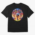 Global Football Fever (The Road to Victory) Oversized T-Shirt Cheer through Every Moment of Global Football Passion for FIFA World Cup 2026 Group Stage, Capturing Messi, England, France and Netherlands, Worldwide Fan Energy, Dramatic Goals, Stadium