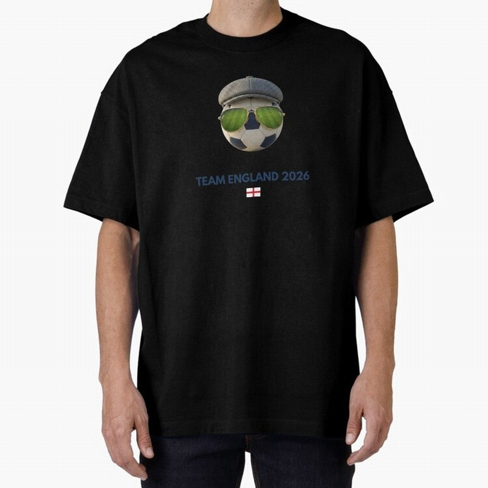 Football Fan Gear: Team England 2026 Oversized T-Shirt Bring Home FIFA World Cup 2026 for Fans of Messi and Spain and Netherlands, Bringing Football History, Final Match Energy, Crowd Noise and Once in a Lifetime Moments; Created for Match Day