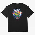 Global Football Unites 2026 USA Canada Mexico Oversized T-Shirt Represent the Passion of the FIFA World Cup 2026 USA Canada Mexico Journey through Messi, CR7 and Mbappe Highlights, Portugal Pride, Retro Football Energy, Iconic Rivalries, Trophy