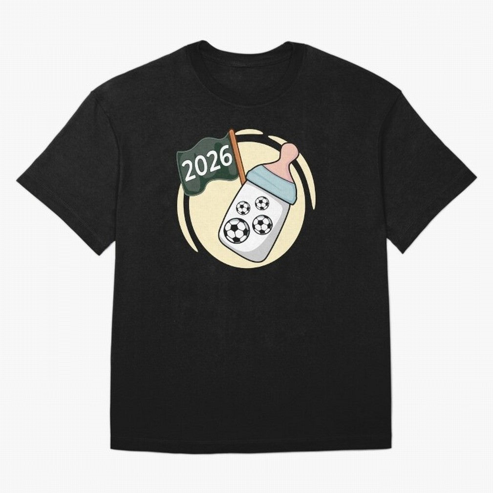 Baby 2026 FOOTBALL Oversized T-Shirt Create Match Day Hype around FIFA World Cup 2026, Messi and Cristiano Ronaldo, France and Portugal, Tournament Hype, Historic Matchups, Family Viewing Parties and Global Sports Pride; Ideal for Fans Who Follow