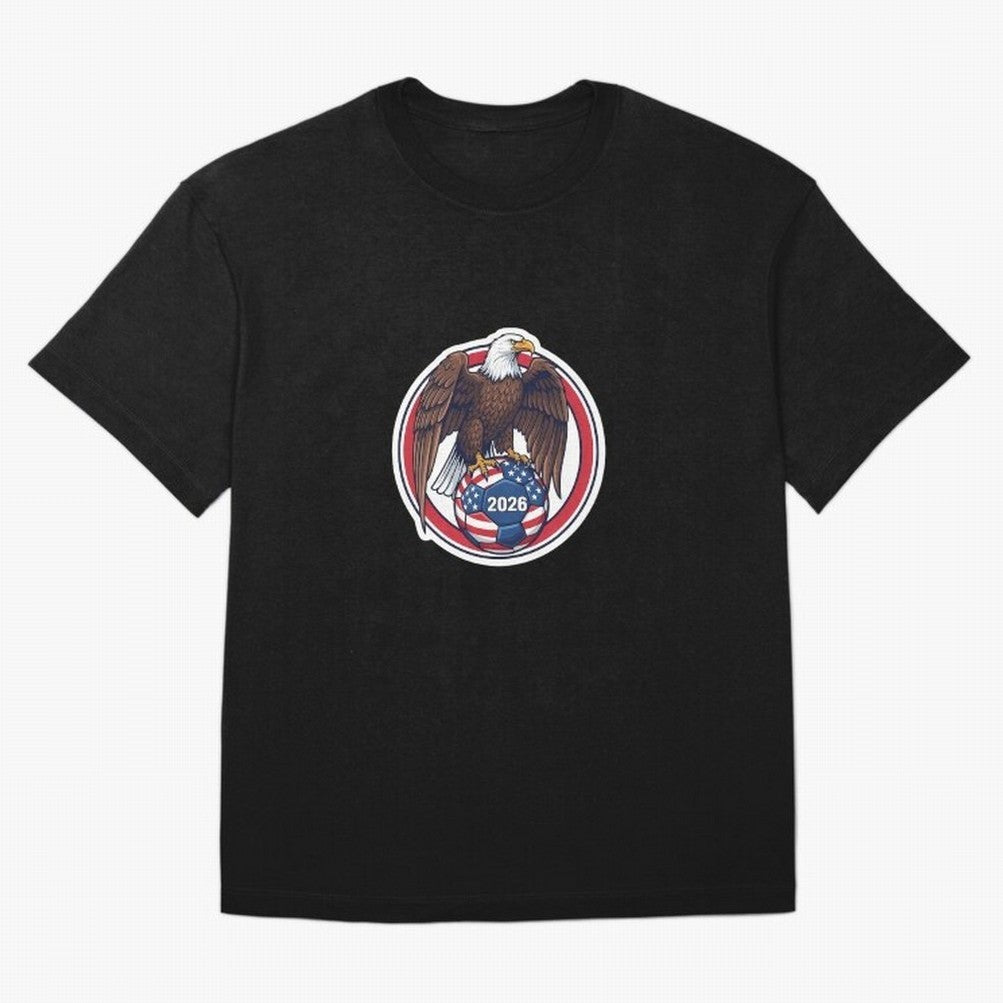 Usa Eagle Soccer 2026 American Pride Football Oversized T-Shirt Bring Stadium Energy to the FIFA World Cup 2026 Group Stage Journey through Mbappe Highlights, Argentina and Brazil Pride, Vintage Soccer Flavor, Modern Football Stars, National Flags