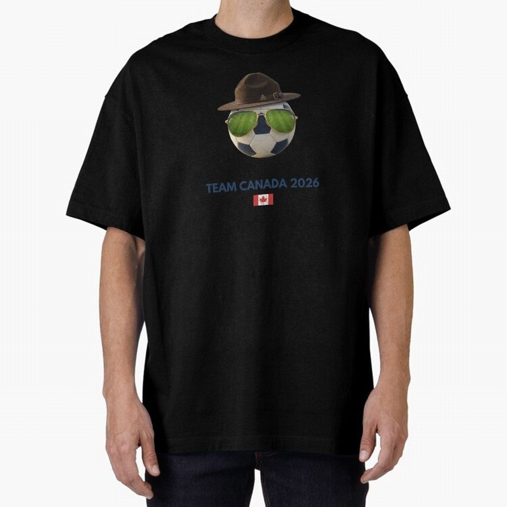 Soccer Fan Gear: Team Canada 2026 Oversized T-Shirt Treasure FIFA World Cup 2026 USA Canada Mexico Made for Haaland, Argentina, France and Brazil Energy, Football History, Final Match Energy, Crowd Noise and Once in a Lifetime Moments; Ideal for