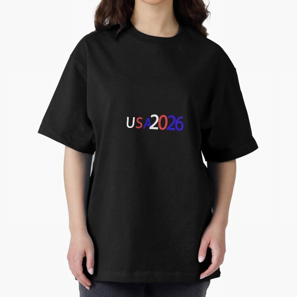 USA 2026 Oversized T-Shirt Honor the Beautiful Game during FIFA World Cup 2026 for Fans of Messi, CR7 and Mbappe and Germany, Bringing Stadium Chants, National Pride, Trophy Dreams and Unforgettable Football Memories; Ideal for Football Dads,