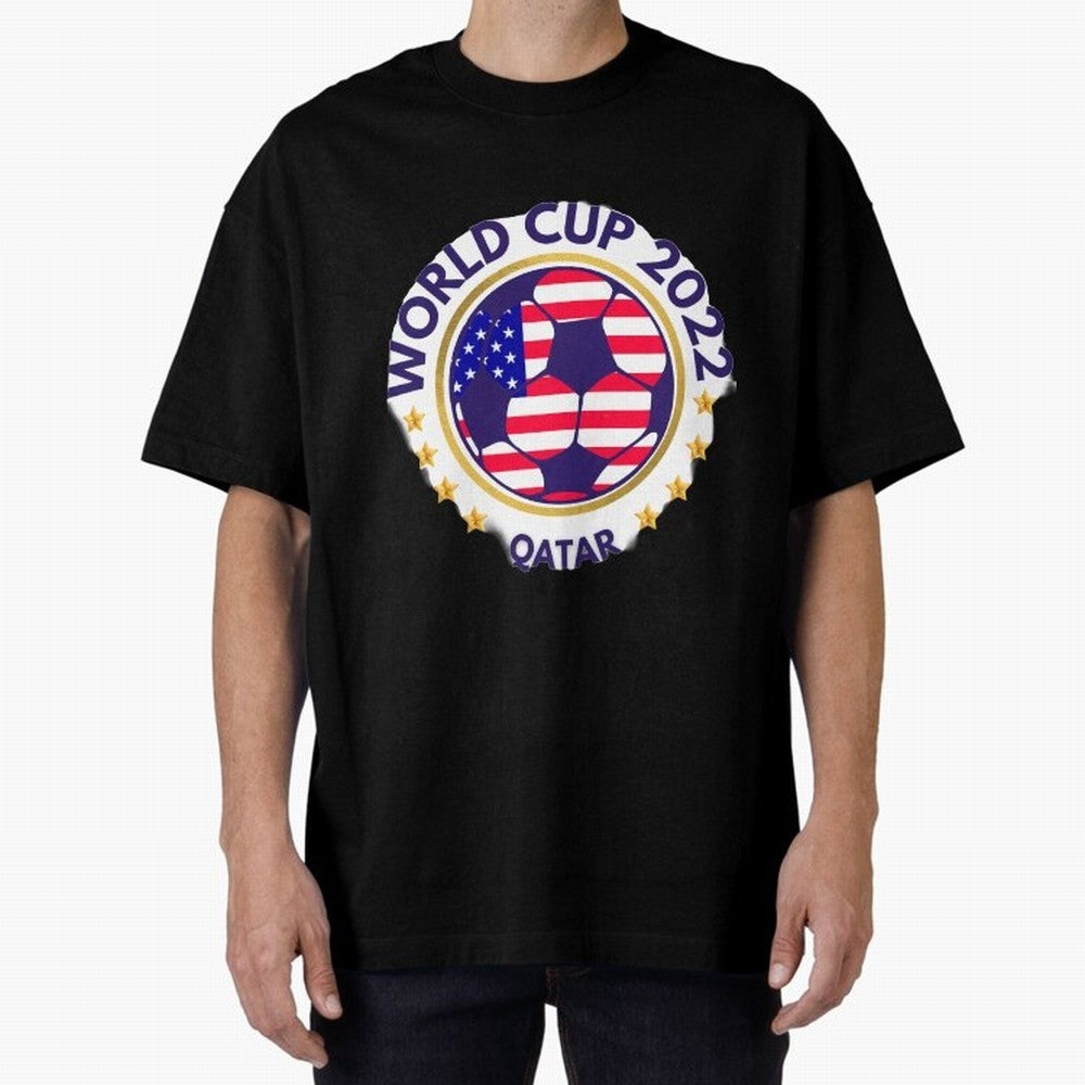 Usa World Cup Oversized T-Shirt Show Love for Legendary Goals in the FIFA World Cup 2026 Group Stage Journey through Messi, CR7 and Mbappe Highlights, Argentina and Brazil Pride, Worldwide Fan Energy, Dramatic Goals, Stadium Lights and Championship