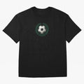 Retro Soccer 2026 Varsity Laurel Wreath Graphic Oversized T-Shirt Bring Home FIFA World Cup 2026 USA Canada Mexico Capturing Mbappe, England, France and Netherlands Energy, Global Supporter Spirit, Legendary Goals, National Colors and Tournament