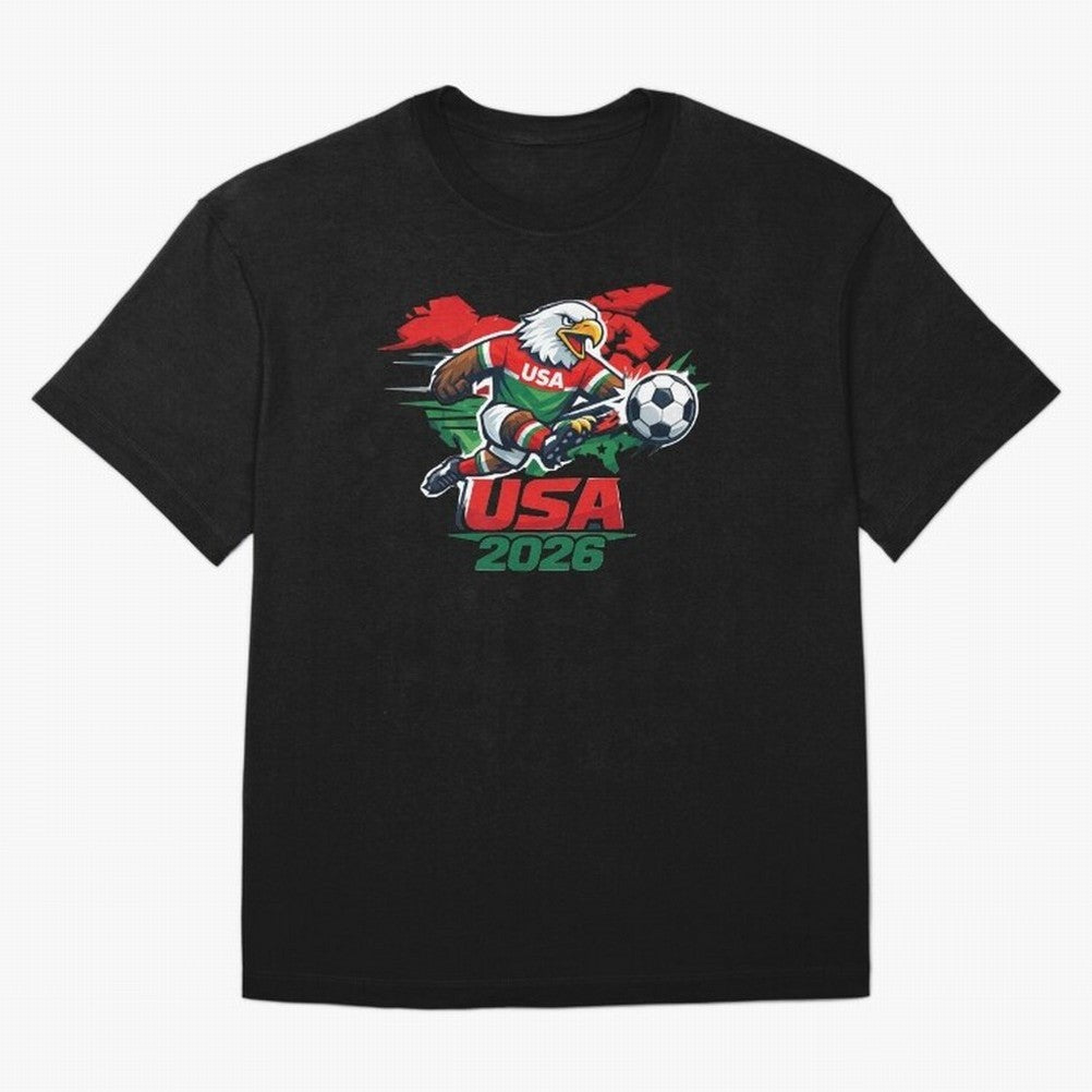 USA Canada Mexico Soccer Cup Oversized T-Shirt Celebrate the Stars of the FIFA World Cup 2026 Group Stage Journey through Messi, Neymar and Mbappe Highlights, Brazil, Portugal and Argentina Pride, Goal Celebration Energy, Supporter Heritage,