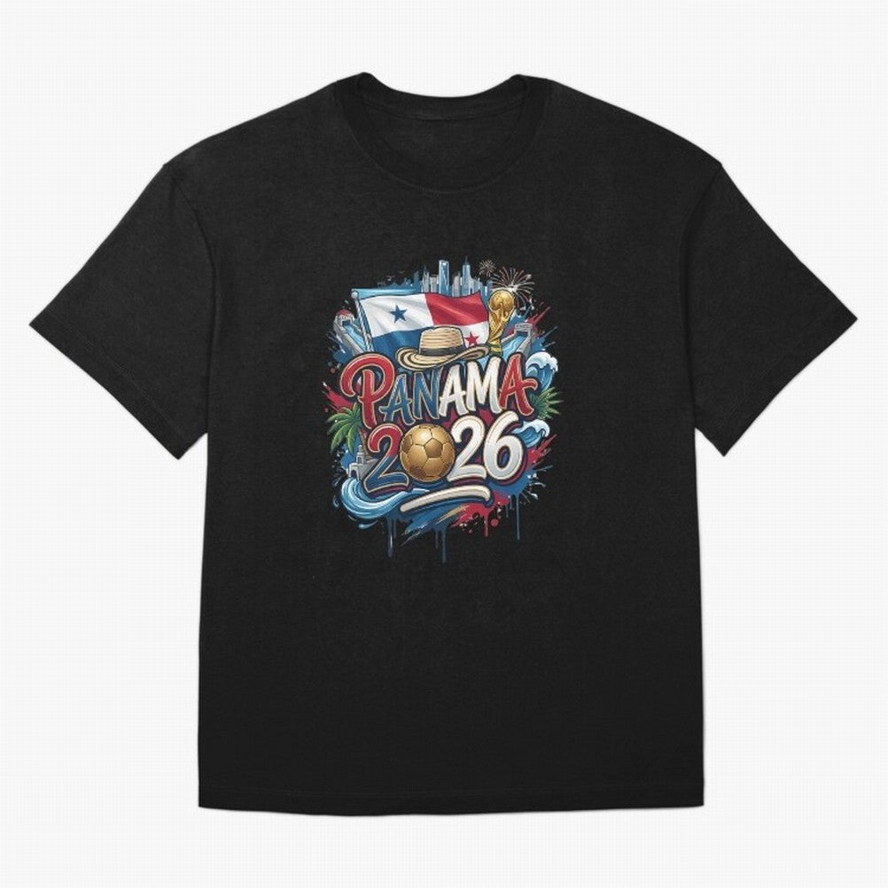 Panama World Cup 2026 Football Legacy Oversized T-Shirt Celebrate Unforgettable Nights in FIFA World Cup 2026 Group Stage for Fans of Messi, CR7 and Mbappe and Argentina and Brazil, Bringing Worldwide Fan Energy, Dramatic Goals, Stadium Lights and
