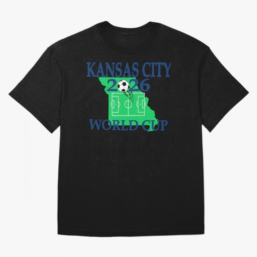 Kansas City 2026 world cup Oversized T-Shirt Bring Champion Energy into FIFA World Cup 2026 for Fans of Cristiano Ronaldo and Portugal, Bringing Retro Football Energy, Iconic Rivalries, Trophy Chase Drama and Stadium Atmosphere; Ideal for Fans Who