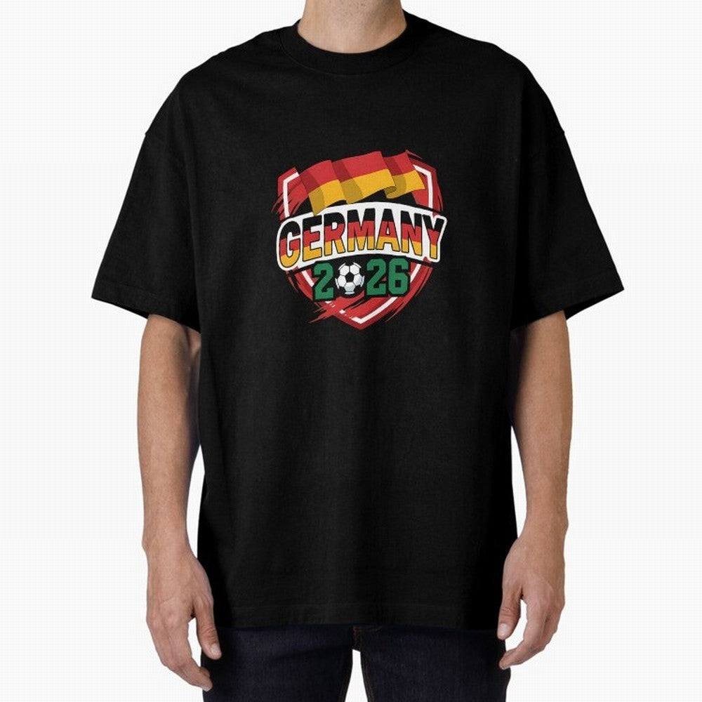 Germany World Cup 2026 Germany Football Oversized T-Shirt Upgrade Match Day Hype around FIFA World Cup 2026 USA Canada Mexico, CR7, Brazil, Portugal and Argentina, Worldwide Fan Energy, Dramatic Goals, Stadium Lights and Championship Celebrations;