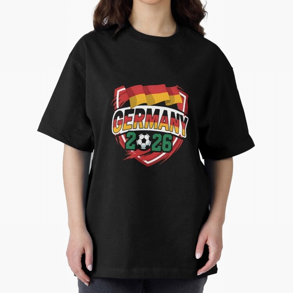 Germany World Cup 2026 Germany Football Oversized T-Shirt Upgrade Match Day Hype around FIFA World Cup 2026 USA Canada Mexico, CR7, Brazil, Portugal and Argentina, Worldwide Fan Energy, Dramatic Goals, Stadium Lights and Championship Celebrations;