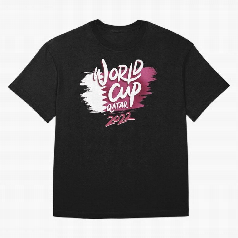 Qatar 2022 Oversized T-Shirt Represent FIFA World Cup 2026 for Fans of Messi, Neymar and Mbappe and England and Germany, Bringing Tournament Hype, Historic Matchups, Family Viewing Parties and Global Sports Pride; Perfect for Supporters Who Want