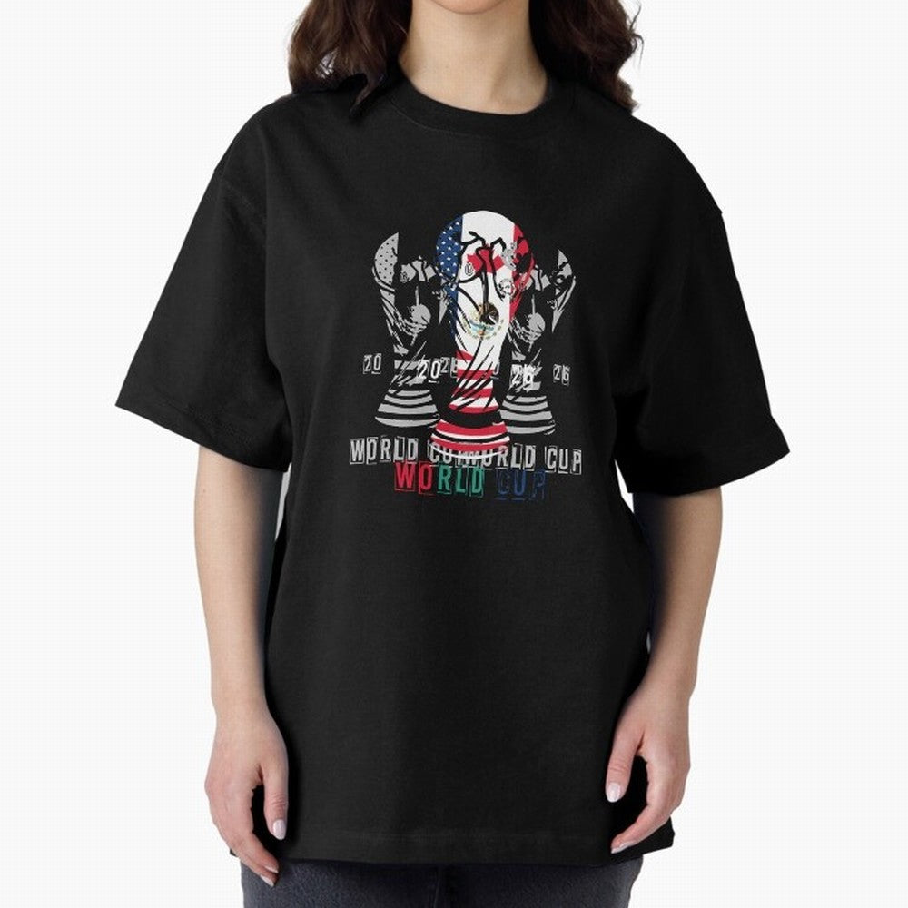 Fifa world cup 2026 USA - Mexico - canada T-Shirt_84601424 Oversized T-Shirt Celebrate Fan Favorites in Match Day Hype around FIFA World Cup 2026 Group Stage, Messi, CR7 and Mbappe, Germany, Sports Nostalgia, International Competition, Famous