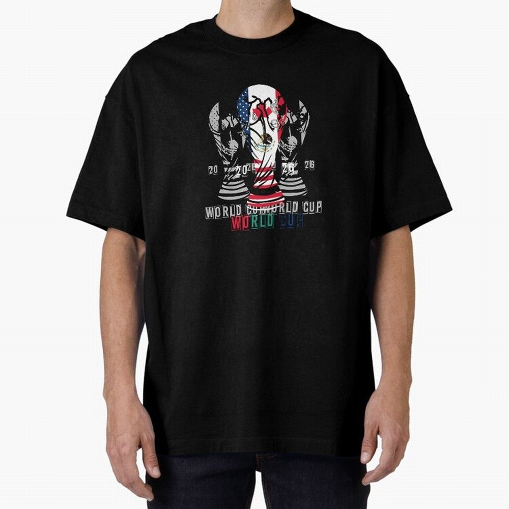 Fifa world cup 2026 USA - Mexico - canada T-Shirt_84601424 Oversized T-Shirt Celebrate Fan Favorites in Match Day Hype around FIFA World Cup 2026 Group Stage, Messi, CR7 and Mbappe, Germany, Sports Nostalgia, International Competition, Famous