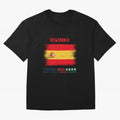 SPAIN WORLD CUP 2026 Oversized T-Shirt Show Up for the Glory of Global Football Passion for FIFA World Cup 2026 Group Stage, with Messi and Cristiano Ronaldo, Portugal, Spain and Germany, Classic Soccer Heritage, Championship Pressure, Fan Loyalty