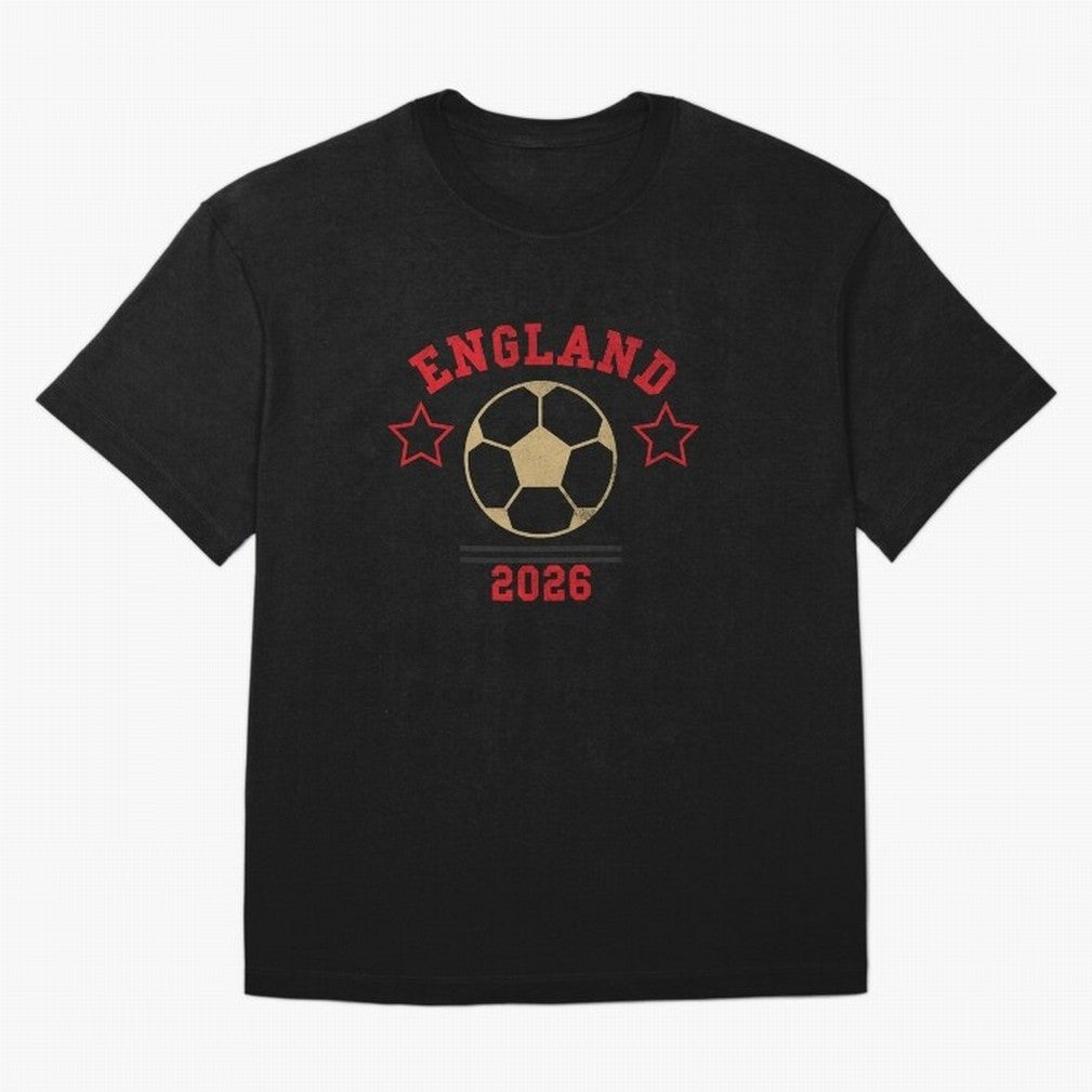 England ¡ª Vintage Soccer Tee Oversized T-Shirt Unlock FIFA World Cup 2026 Centered on CR7 and Messi, Argentina Energy, Game Day Rituals, Football Legends, Country Pride and the Road to the Final; Made for Die Hard Supporters, Soccer Lovers, Game