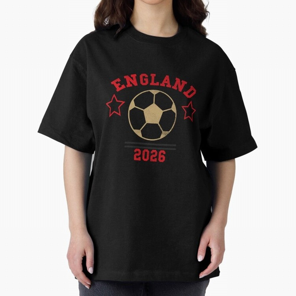 England ¡ª Vintage Soccer Tee Oversized T-Shirt Unlock FIFA World Cup 2026 Centered on CR7 and Messi, Argentina Energy, Game Day Rituals, Football Legends, Country Pride and the Road to the Final; Made for Die Hard Supporters, Soccer Lovers, Game
