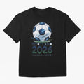 Scotland Soccer Football Design 2026 Oversized T-Shirt Celebrate the Magic of FIFA World Cup 2026 USA Canada Mexico for Fans of Messi, Neymar and Mbappe and Argentina, France and Brazil, Bringing Vintage Soccer Flavor, Modern Football Stars,