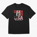 United 2026 World Cup - Canada, Mexico, USA Flags T-Shirt_83138002 Oversized T-Shirt Treasure Match Day Hype around FIFA World Cup 2026, Cristiano Ronaldo, Argentina, France and Brazil, Global Supporter Spirit, Legendary Goals, National Colors and