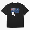 Australia 2026 Soccer Pride - Boxing Kangaroo & Dynamic Waving Flag. Oversized T-Shirt Celebrate Soccer Greatness during FIFA World Cup 2026 USA Canada Mexico Capturing CR7 and Messi, Portugal Energy, Fan Favorite Moments, National Team Passion,