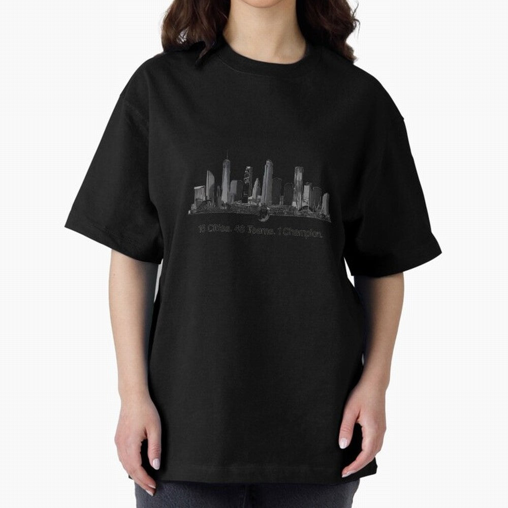 16 Cities 48 Teams 1 Champion World Cup 2026 Soccer T-Shirt_83656371 Oversized T-Shirt Fuel Your Fan Pride for FIFA World Cup 2026 for Fans of Mbappe and Neymar and Portugal, Bringing Championship Spirit, Famous Goals, Roaring Crowds and