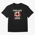 Front Print England Soccer World Cup 2026 - English Fan Gift T-Shirt_84562392 Oversized T-Shirt Join Supporters Worldwide for Match Day Hype around FIFA World Cup 2026, Haaland and Mbappe, Portugal, Spain and Germany, Football Festival Excitement,