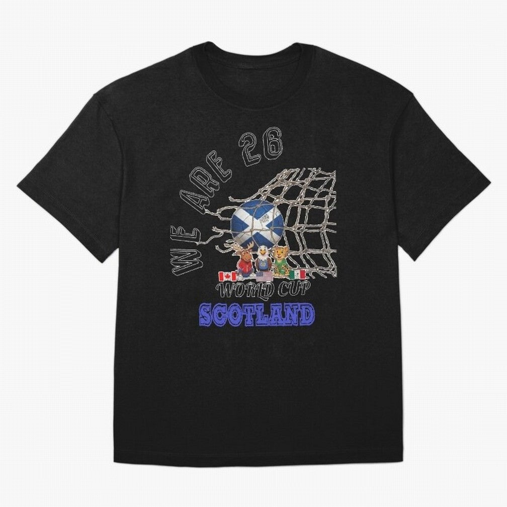 World cup 26 - Scotland Oversized T-Shirt Make Every Match About FIFA World Cup 2026 Spirit, Featuring Germany, Neymar, Haaland and Cristiano Ronaldo, Goal Celebration Energy, Supporter Heritage, Football Icons and Worldwide Tournament Joy; Built