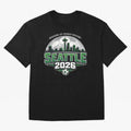 World Soccer Tournament Cup 2026 Seattle Oversized T-Shirt Make Every Kick Count in FIFA World Cup 2026 Filled with Cristiano Ronaldo, Haaland and CR7, Brazil Energy, Fan Favorite Moments, National Team Passion, Big Match Drama and Soccer History;