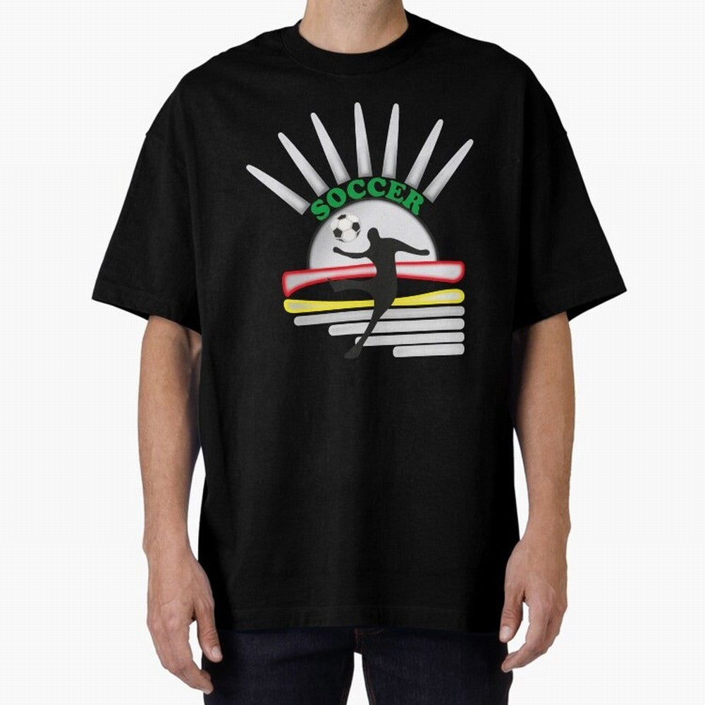 Football player football sun Oversized T-Shirt Keep the Legacy of Global Football Passion for FIFA World Cup 2026, Centered on Haaland, England and Germany, Supporter Pride, Iconic Celebrations, Legendary Names and Global Match Day Energy; Ideal