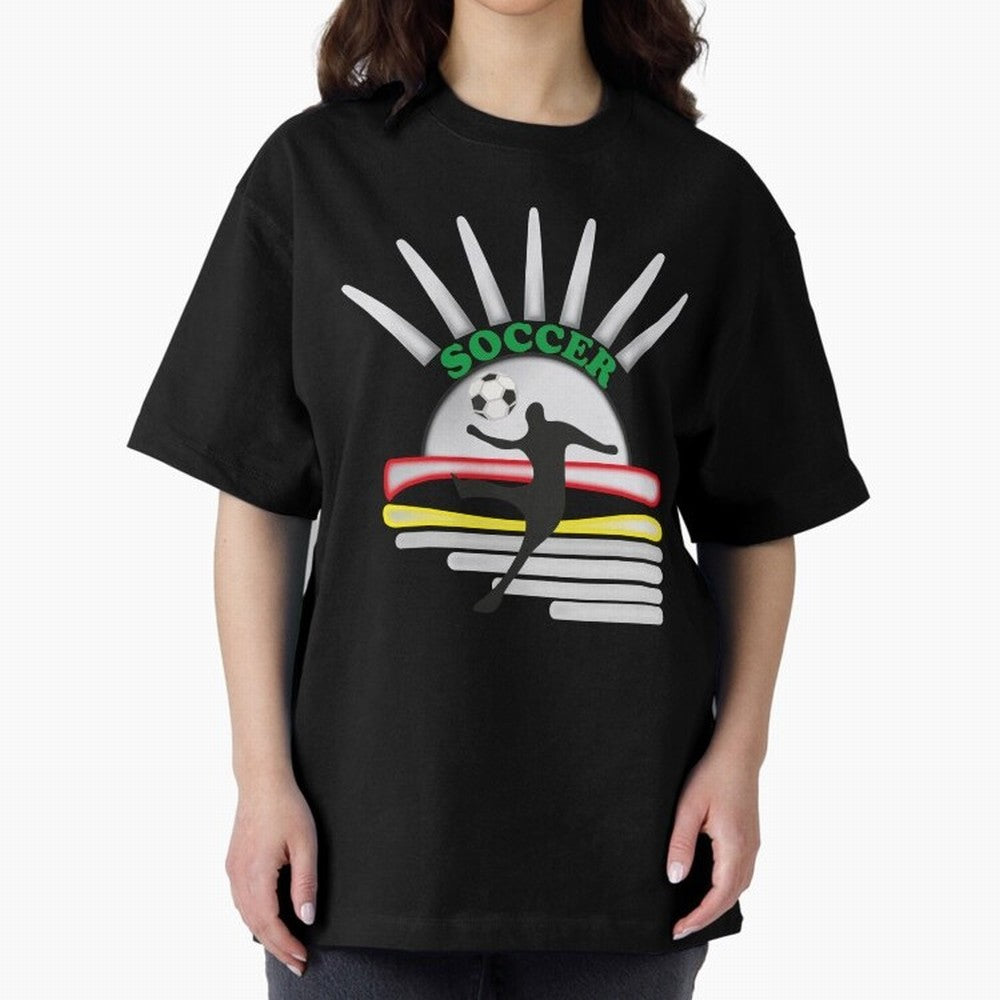 Football player football sun Oversized T-Shirt Keep the Legacy of Global Football Passion for FIFA World Cup 2026, Centered on Haaland, England and Germany, Supporter Pride, Iconic Celebrations, Legendary Names and Global Match Day Energy; Ideal