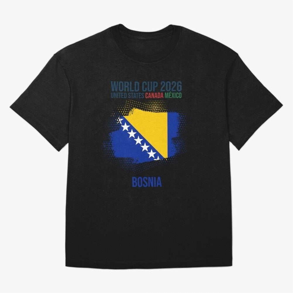 BOSNIA WORLD CUP 2026 Oversized T-Shirt Make the Season About Global Football Passion for FIFA World Cup 2026 USA Canada Mexico, with Haaland, Spain and Netherlands, Game Day Rituals, Football Legends, Country Pride and the Road to the Final; Great