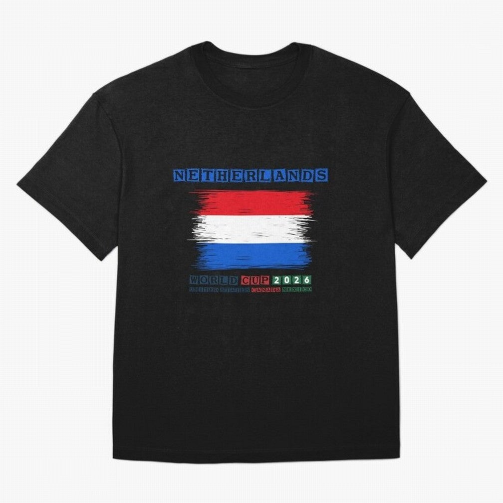 NETHERLANDS WORLD CUP 2026 Oversized T-Shirt Fuel Your Fan Pride for FIFA World Cup 2026 Group Stage Built around Messi, Netherlands Energy, Football Passion, Legendary Performances, Festival Vibes and Supporter Community; Perfect for Fans,