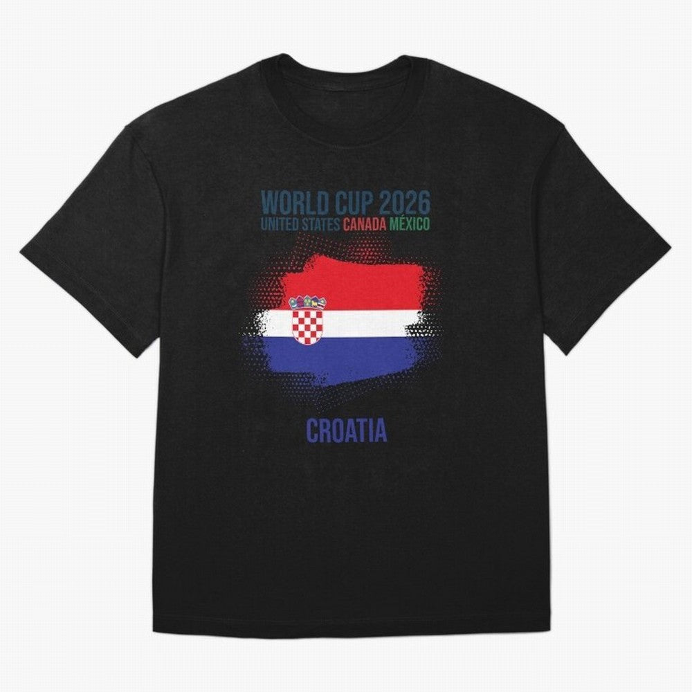 CROATIA WORLD CUP 2026 Oversized T-Shirt Showcase Match Day Hype around FIFA World Cup 2026, Mbappe, England and Germany, Game Day Rituals, Football Legends, Country Pride and the Road to the Final; Ideal for Football Dads, Football Moms, Friends,