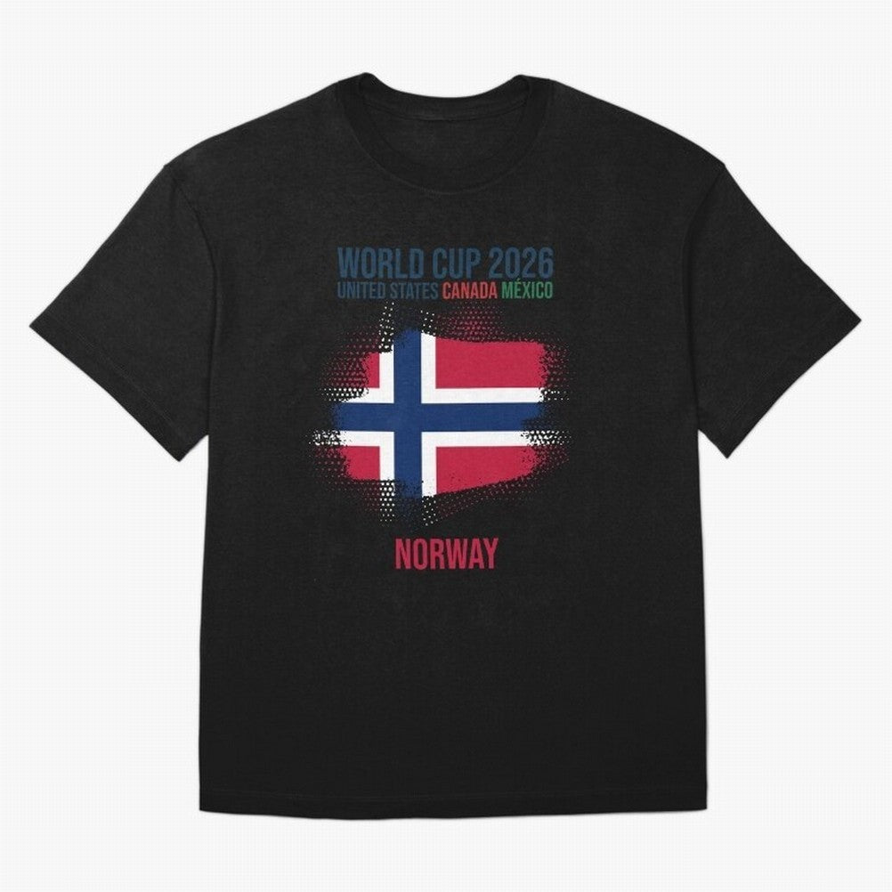 NORWAY WORLD CUP 2026 Oversized T-Shirt Share FIFA World Cup 2026 for Fans of Neymar, Haaland and Cristiano Ronaldo and Brazil, Portugal and Argentina, Bringing Game Day Rituals, Football Legends, Country Pride and the Road to the Final; Great for