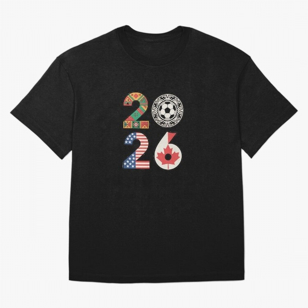 2026 Football Countries Design ¨C USA, Canada & Mexico Inspired Art Oversized T-Shirt Make Game Day About FIFA World Cup 2026 for Fans of Messi and England, Bringing Fan Favorite Moments, National Team Passion, Big Match Drama and Soccer History;