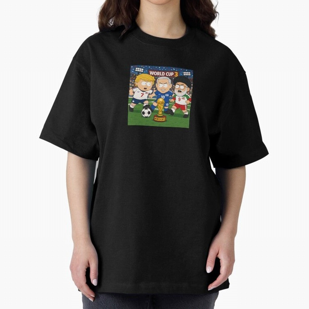 WORLD CUP 3 Oversized T-Shirt Represent Fans Who Live for the FIFA World Cup 2026 Journey through Cristiano Ronaldo, Haaland and CR7 Highlights, England, France and Netherlands Pride, Goal Celebration Energy, Supporter Heritage, Football Icons and